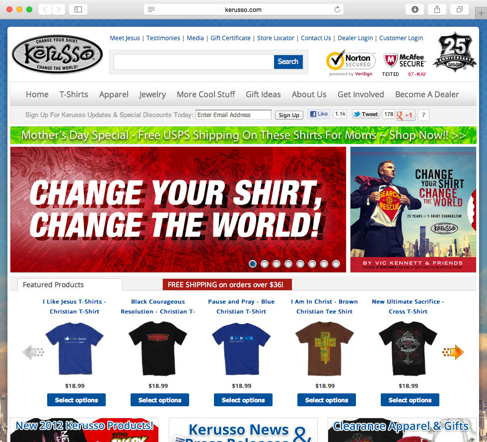 Kerusso Website Redesign